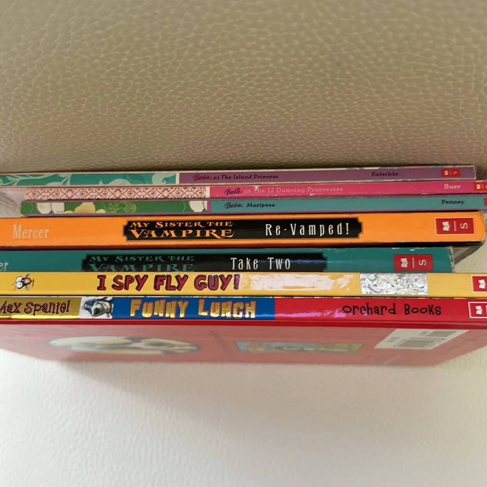 7-Book Bundle for the WHOLE Family - Barbie, Mariposa, Island Princess, Vampire